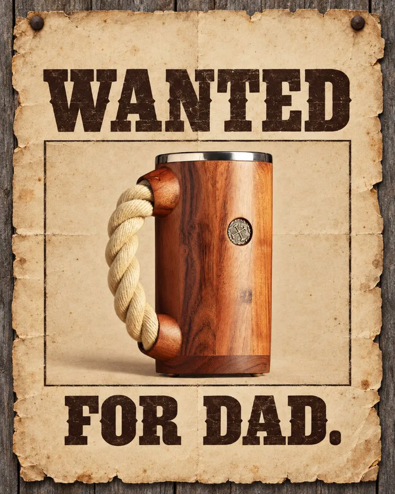 CHUUG static ad: “Wanted for Dad.”