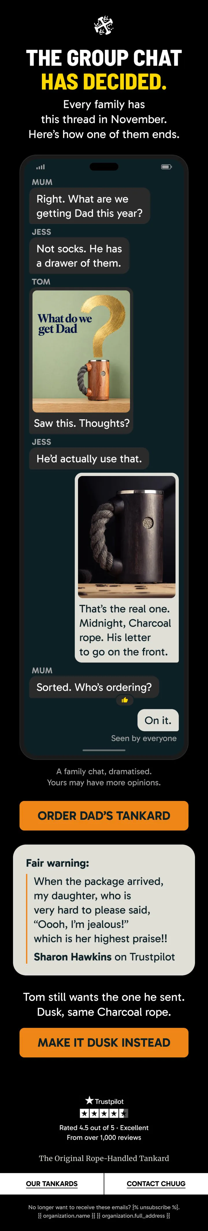 November campaign: The Group Chat