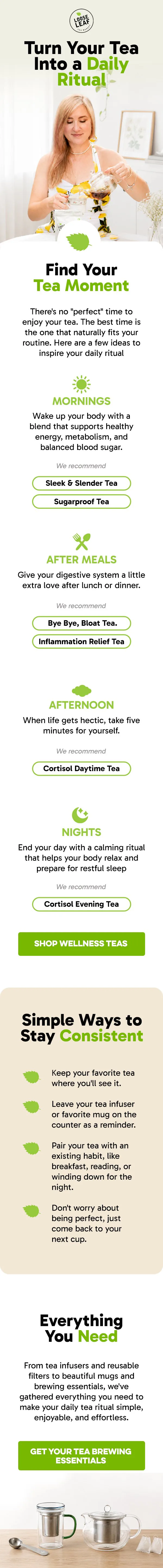 Post-purchase · Email 6: Daily ritual