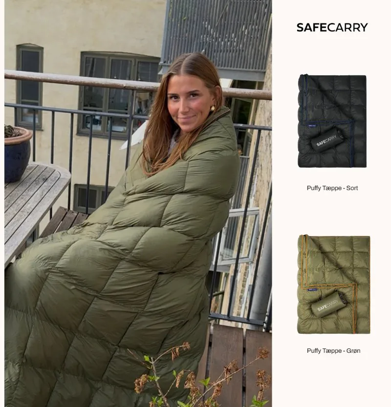 SafeCarry static ad: “Puffy Tæppet”