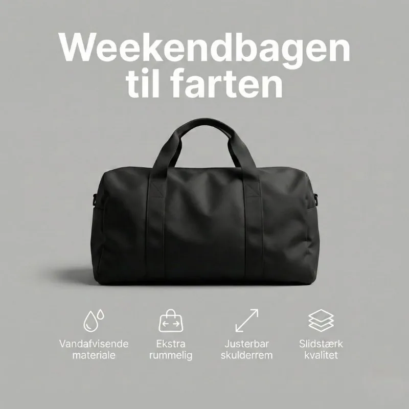 SafeCarry static ad: “Weekendbagen til farten”